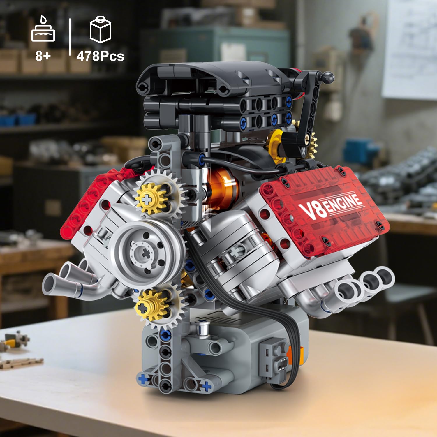 WINGIFT V8 engine kit fostering family learning at home