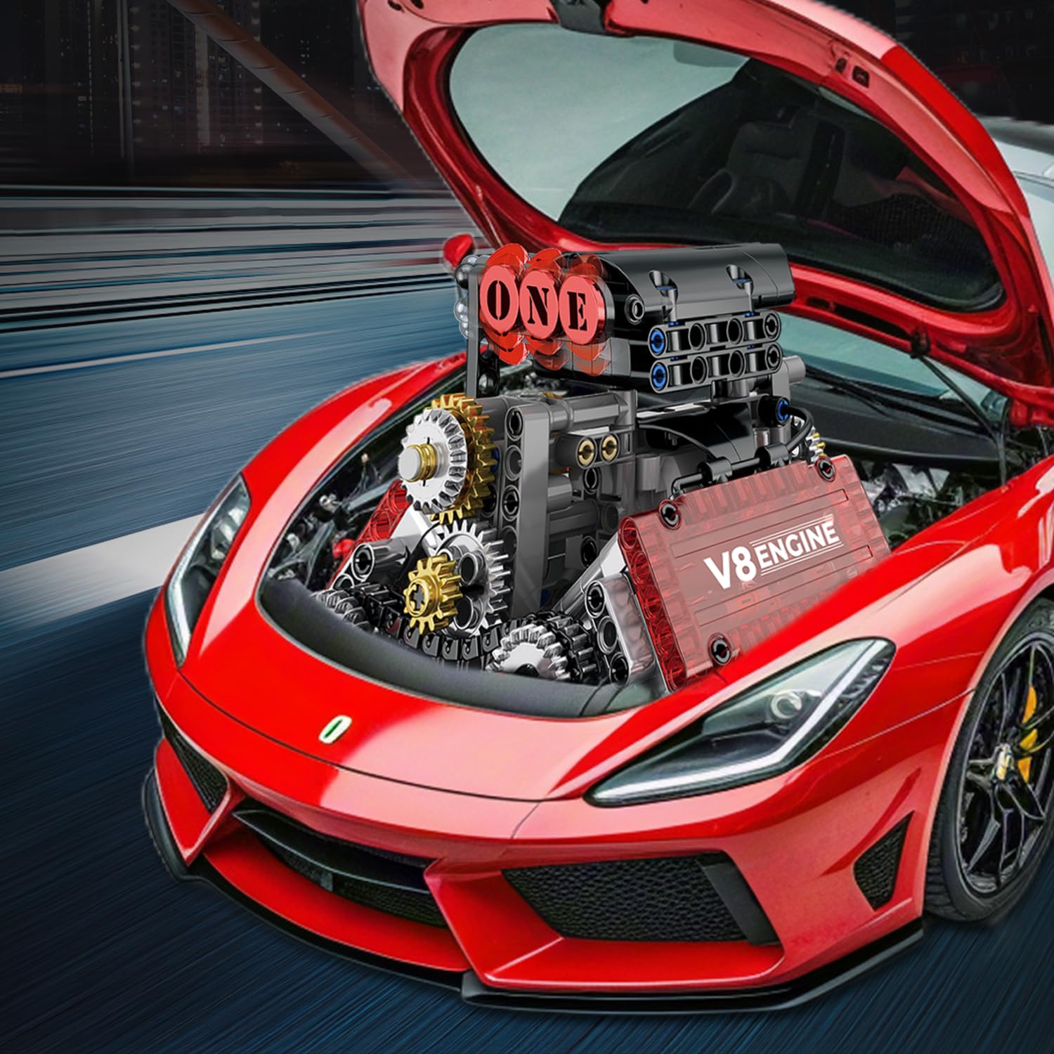 WINGIFT V8 engine kit in gift box packaging for gifting
