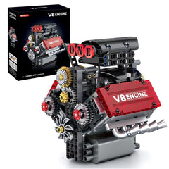 WINGIFT V8 engine kit showing piston movement for hands-on learning