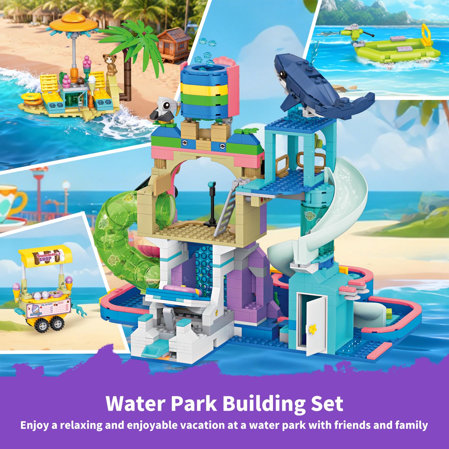 Wingift water park set features water cannons for splashy fun