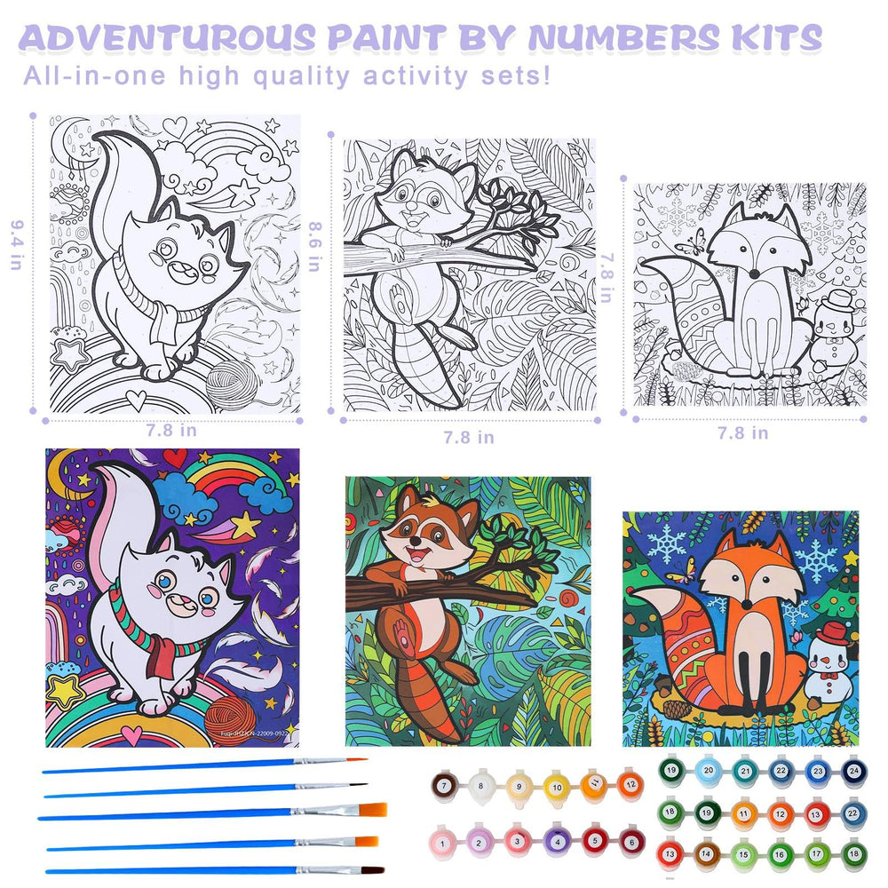 Wings Giant Paint by Numbers 30 paint pots, wide color range for rich artwork.