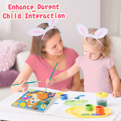 Wings Giant Paint by Numbers 8x8 canvas, compact size ideal for small projects.
