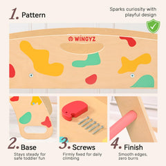 Wingyz Pikler triangle assembly guide helps caregivers set up safely.