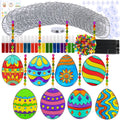 Winlyn Easter egg suncatchers 24 designs brighten windows with spring color.