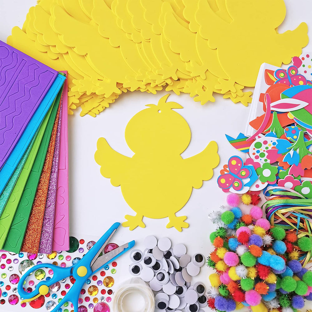 Winlyn Foam Easter stickers variety of prints for creative projects