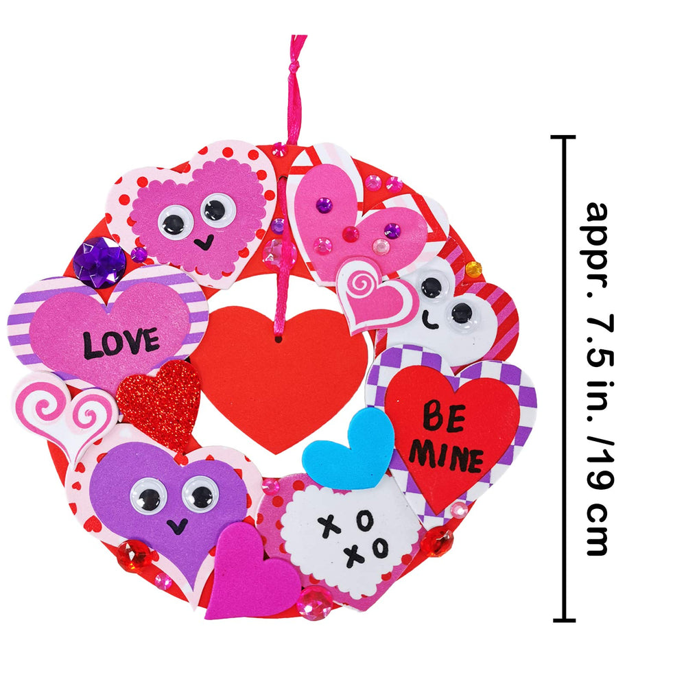 Winlyn solid color heart stickers offer bold rose and pink accents.