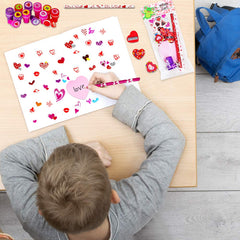 Winlyn heart sticky note for To & From messages.