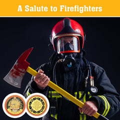 WinnerWhy firefighter coins close-up display ideal for home or office