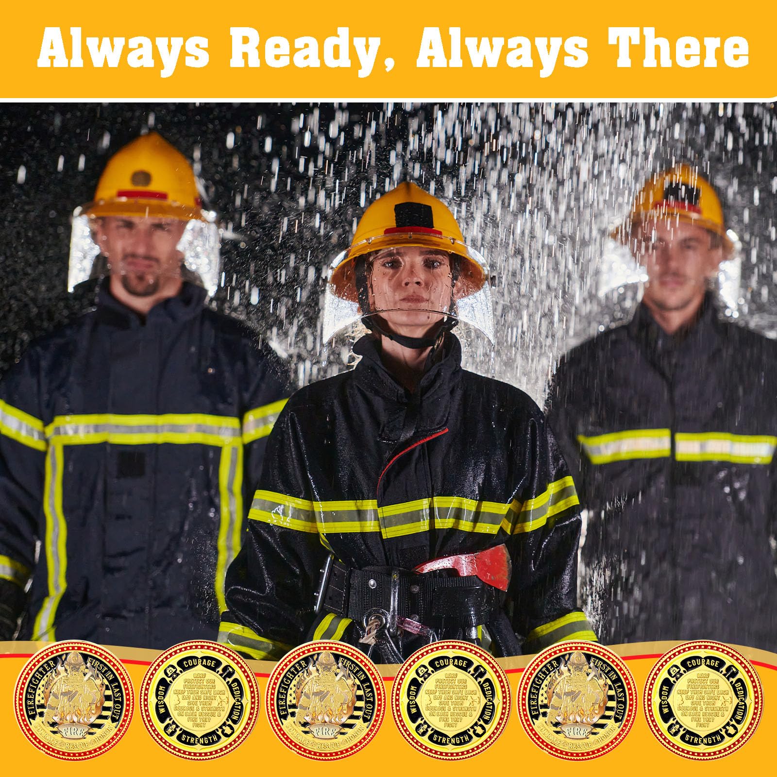 WinnerWhy firefighter coins gift packaging ready for ceremonies or gifts