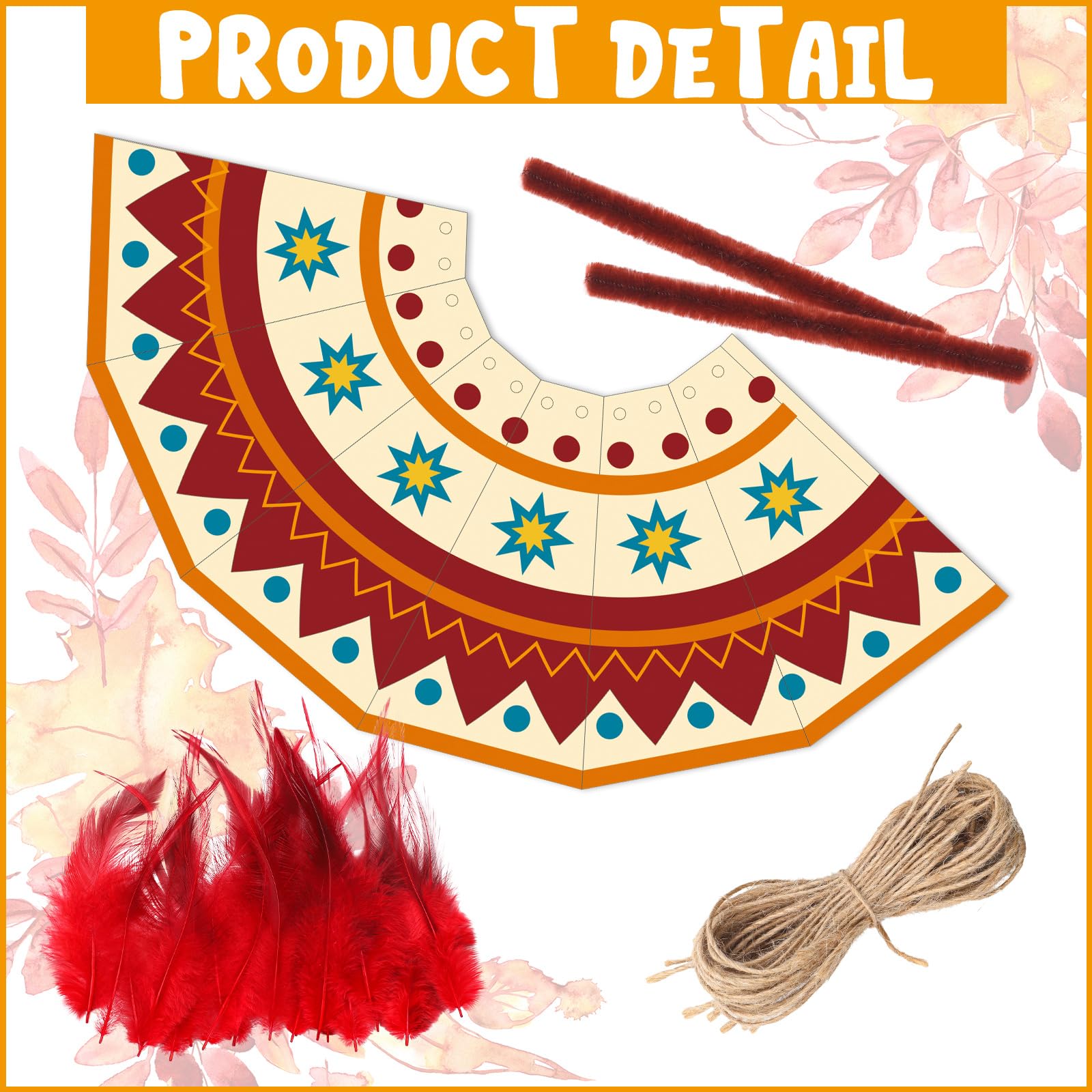 WinnerWhy pipe-cleaners and feathers accessories, easy to customize teepee designs.