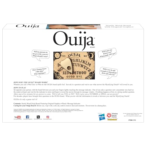 Winning Moves 1990s artwork Ouija design adds nostalgic visual appeal.
