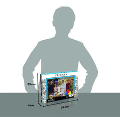 Winning Moves completed Friends puzzle on wall display, ready to showcase as a collectible.