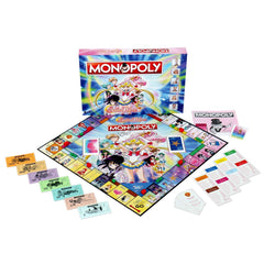 Winning Moves Monopoly Sailor Moon Edition tokens—collectible pieces for strategic trading.