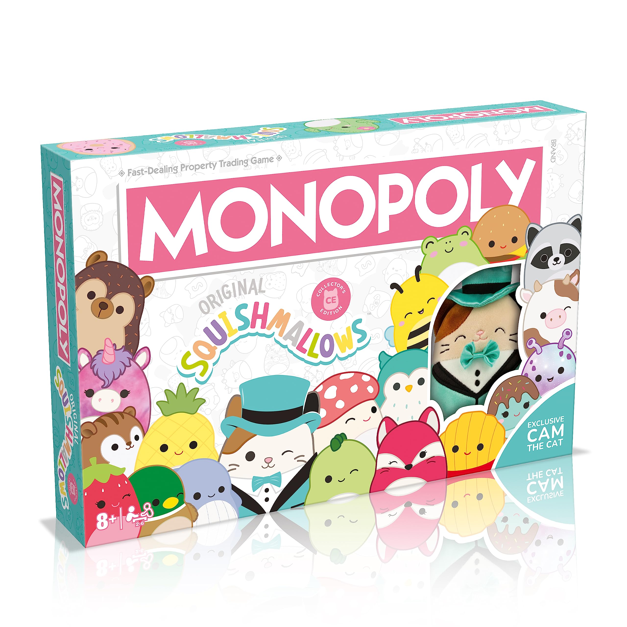 Winning Moves Monopoly Squishmallows box-front highlights collectible branding for display