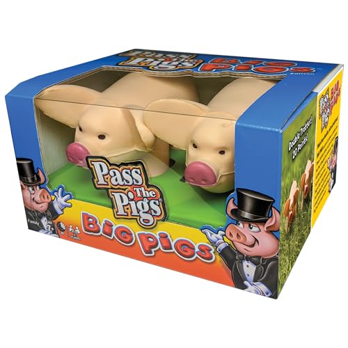 Winning Moves Pass The Pigs Big Pigs outdoor foam pigs in action for picnics.