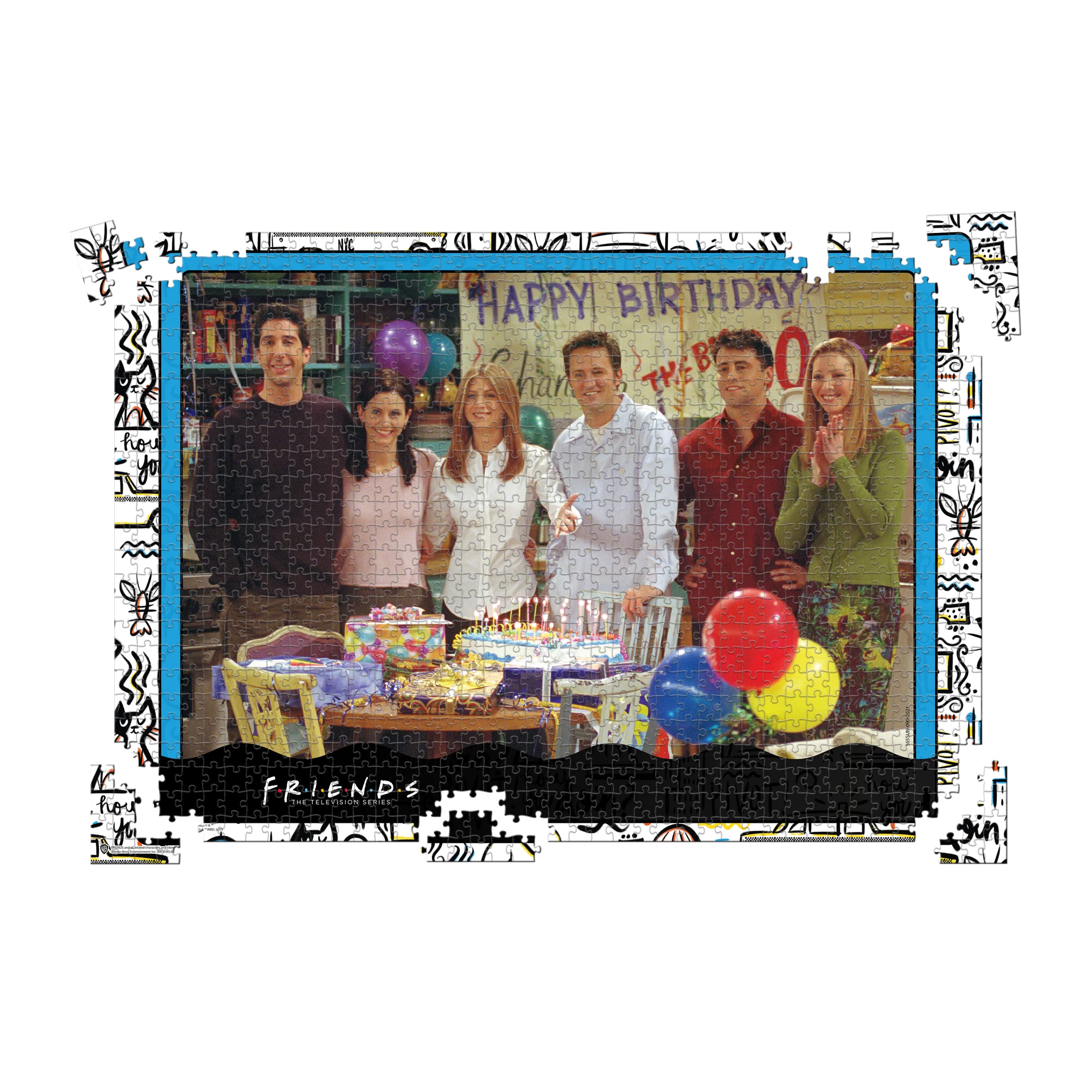 Winning Moves puzzle pieces coming together on table, great for family bonding.