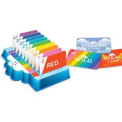Winning Moves Rack-O Jr special cards add fun twists during play