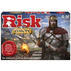 Risk Europe figures showcase four distinct armies for strategic head-to-head play.