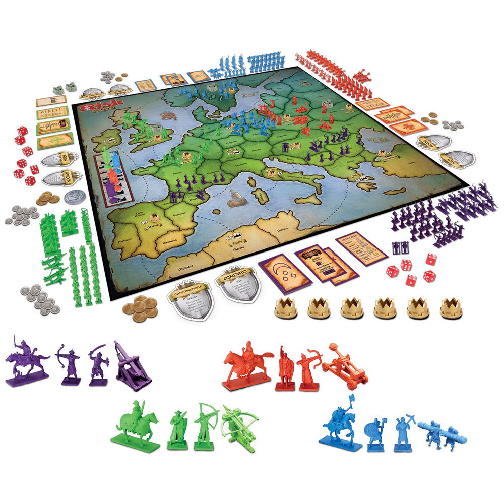 Risk Europe multiplayer battle for 2-4 players delivers engaging strategy.