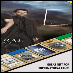Game board of Winning Moves Supernatural Monopoly shows sites and strategy