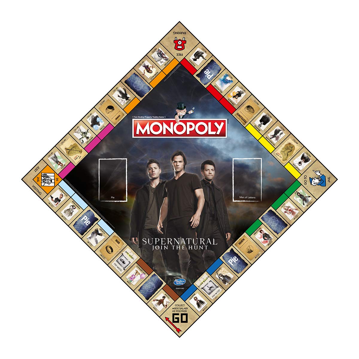 Hex Bag token from Winning Moves Supernatural Monopoly highlighting unique pieces