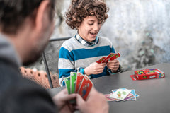 Travel-ready Winning Moves WHOT! Mario card game for holidays and on-the-go fun