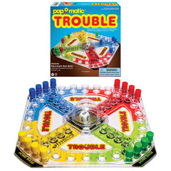 Winning Moves Trouble pop-o-matic dice roller for quick, tactile rolling.