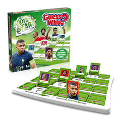 Guess Who? cards spread showcasing 24 players for fast rounds