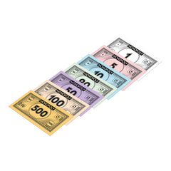 Winning Moves World Football Stars Monopoly dice and cards for quick decisions.