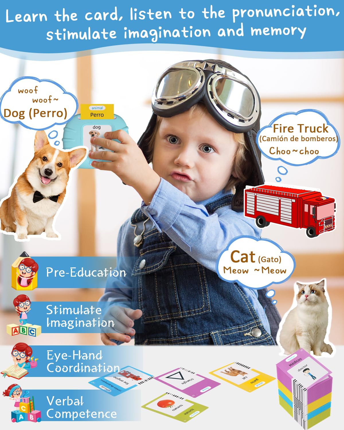 Winnrok food-fruit-vegetables cards boost healthy-related vocabulary with colorful imagery
