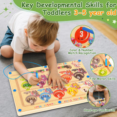 Winnrok magnetic wand guiding beads to boost fine motor control