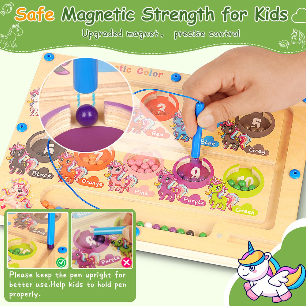 Winnrok wooden board surface with smooth edges for safe toddler play