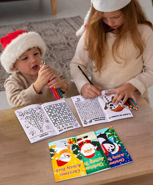 Winrain Christmas activity books with six designs ideal for sharing.