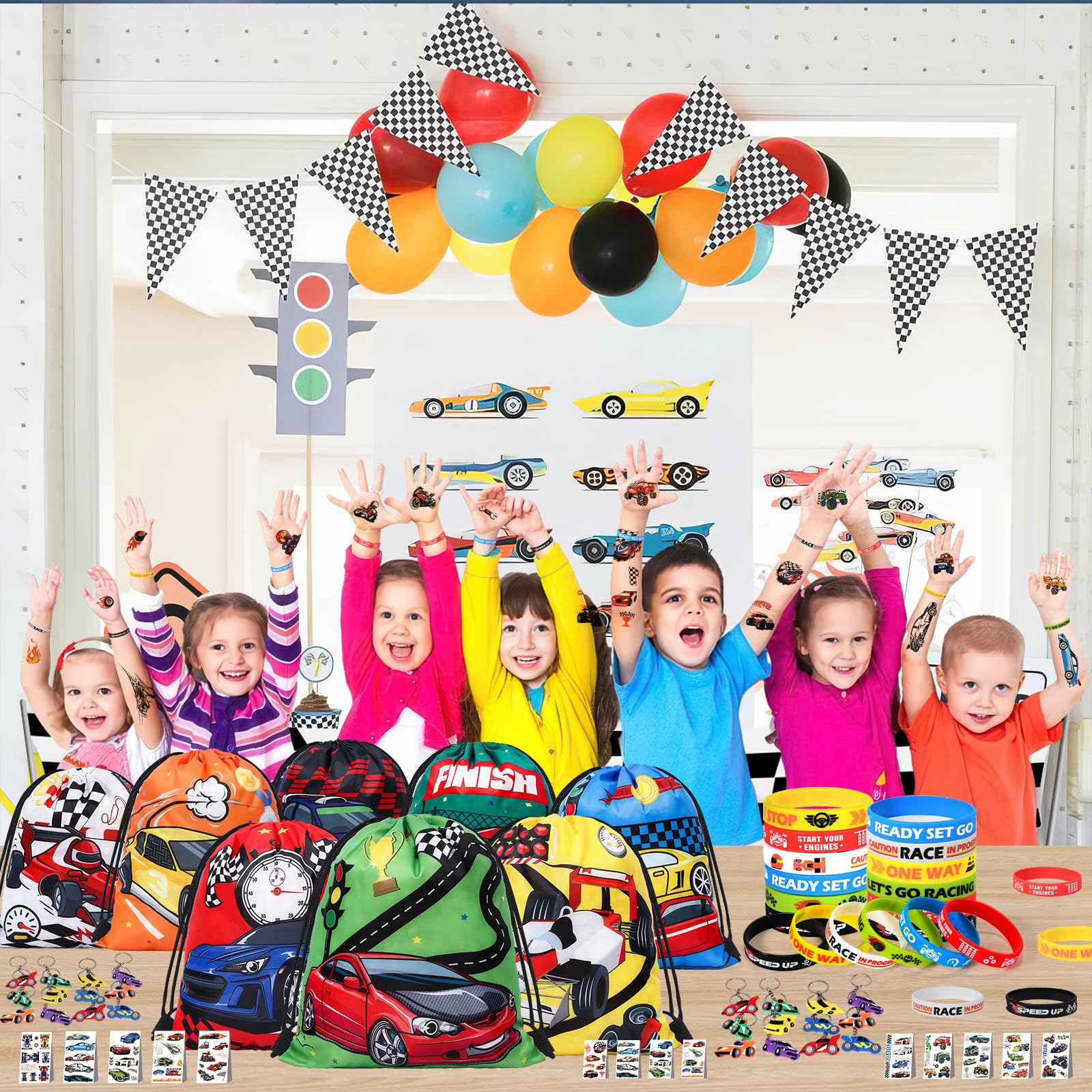 Winrayk bag size 11.8 x 10 inches is easy for little guests to carry.