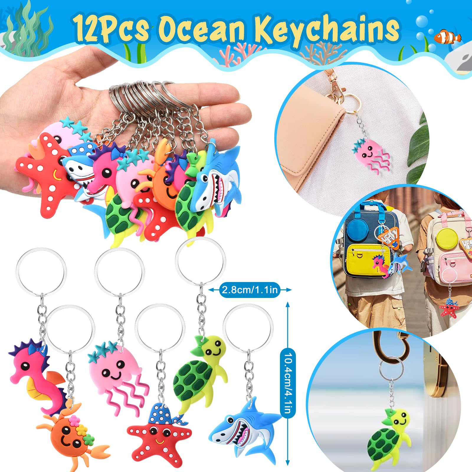 Winrayk custom sea drawstring bags patterns display six styles on sturdy fronts for memorable takeaways