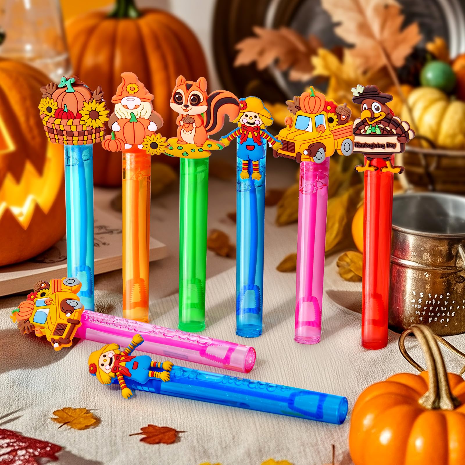 Winrayk detachable silicone toppers add variety to kids' bubble wands.