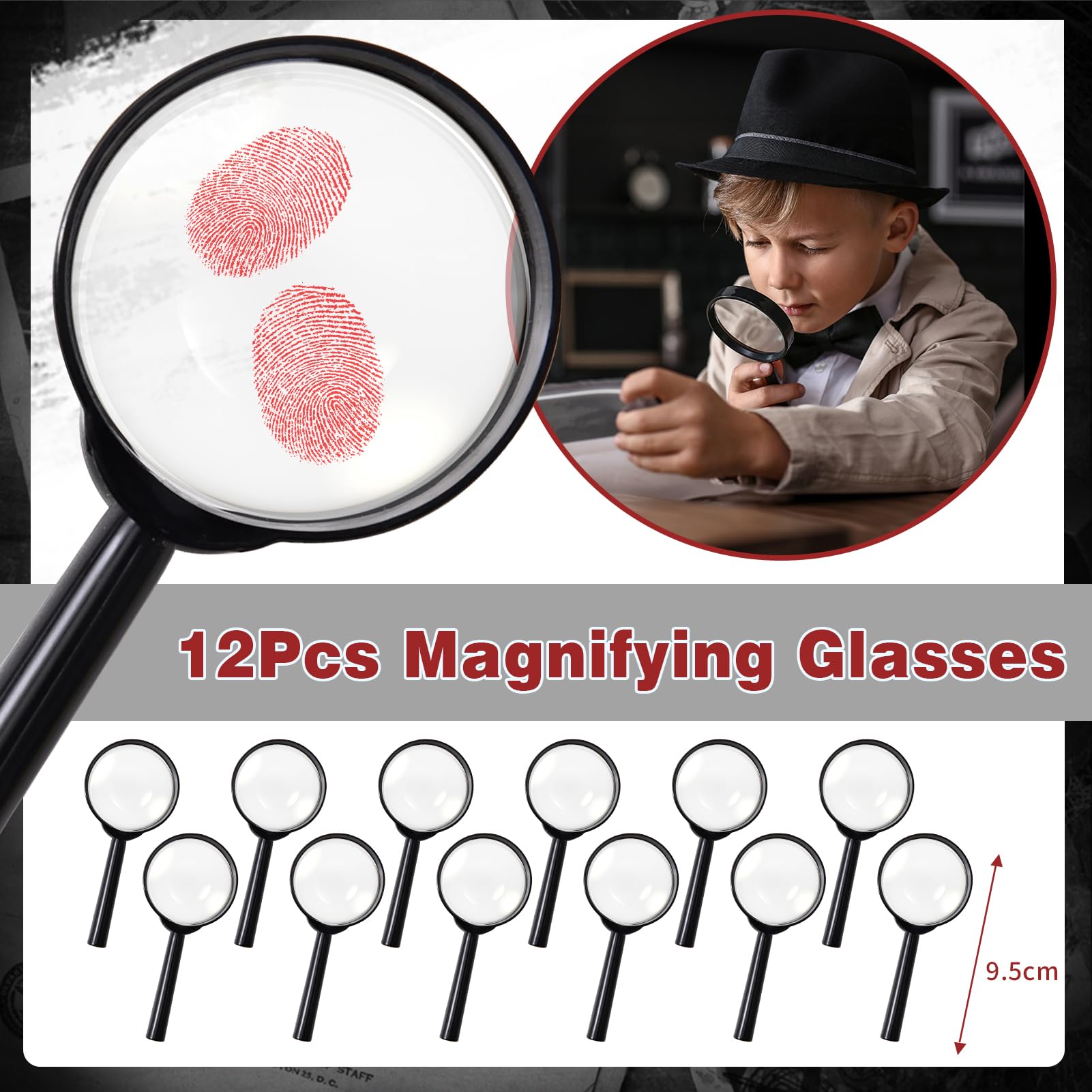 Winrayk fingerprint ink pad reveals fingerprints clearly