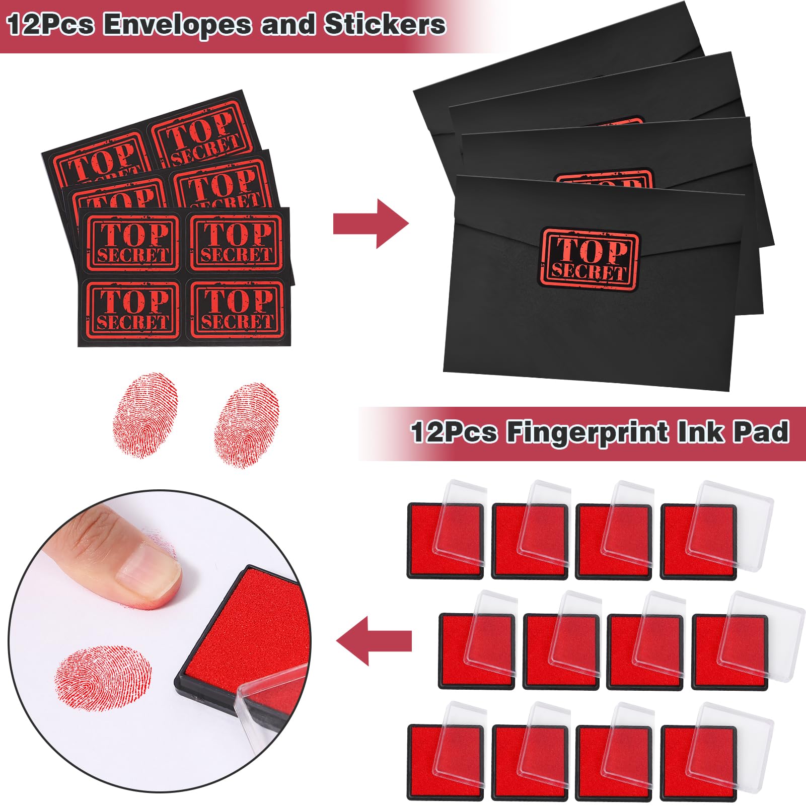 Winrayk envelope seal stickers add detective finishing touches