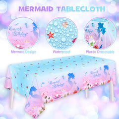 Winrayk mermaid foil balloons 3-pack adds shiny focal points.