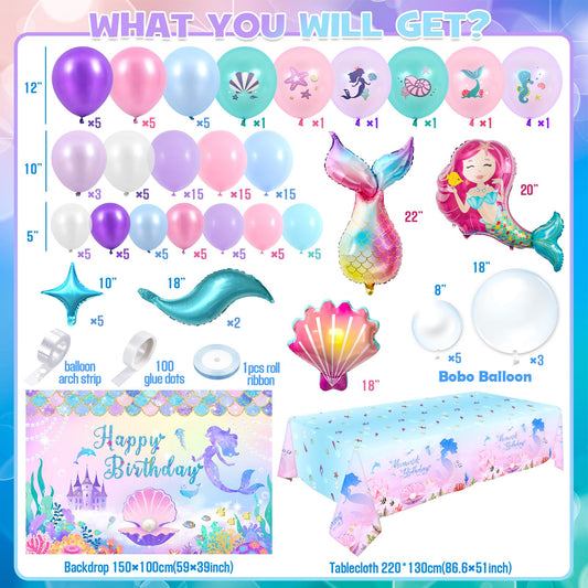 Winrayk mermaid tablecloth waterproof, ideal for protecting surfaces during cake time.