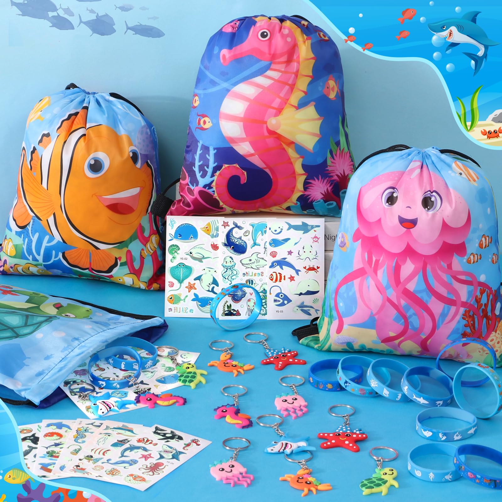 Winrayk sea animal wristbands offer durable silicone comfort for kids' party accessories
