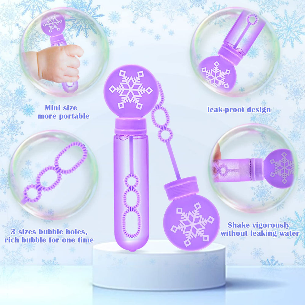 Winrayk three-hole bubble wands create varied bubble sizes.