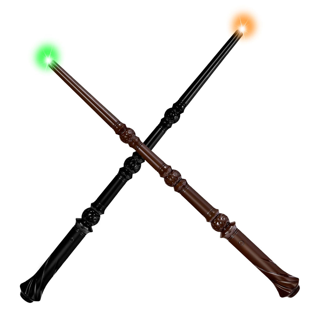 WinSence light-up wizard wand black duel close-up for imaginative play