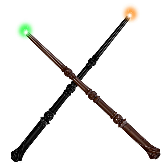 WinSence light-up wizard wand black duel close-up for imaginative play