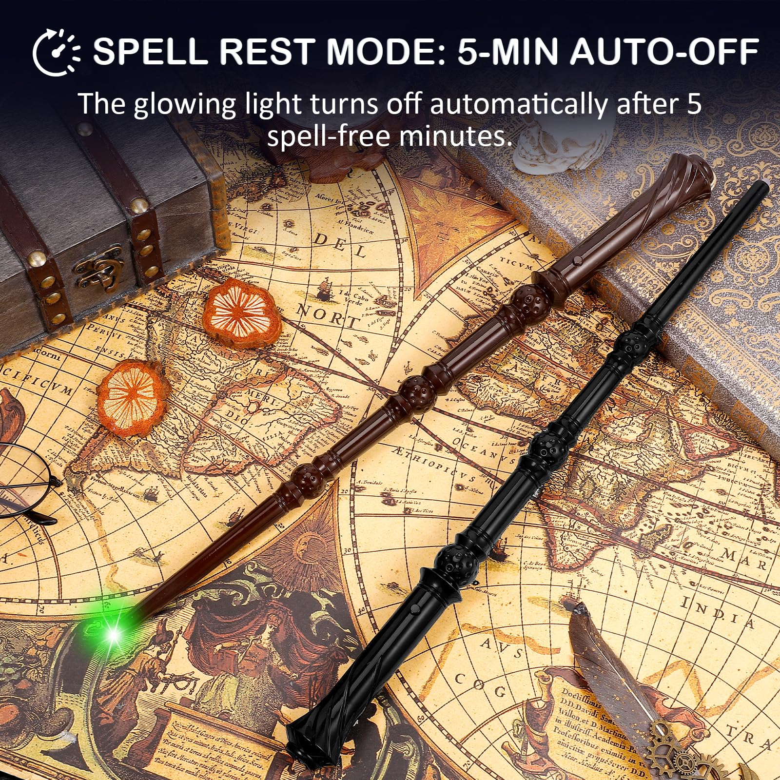 WinSence light-up wizard wand orange glow adds party magic