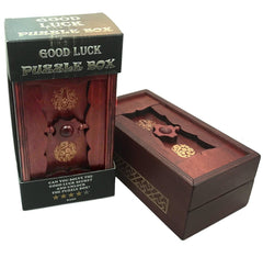 Winshare Good Luck Puzzle Box wood finish emphasizes natural grain and premium feel