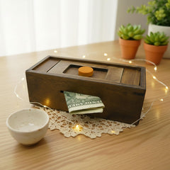 Winshare Puzzle Box Enigma hidden compartment ready for cash or cards