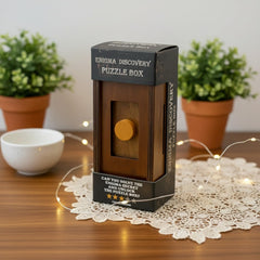 Winshare Puzzle Box Enigma pine material with natural texture