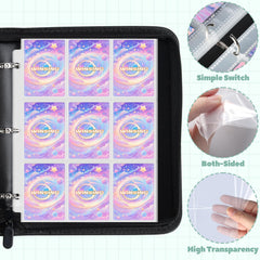 Winsing card binder compatible with MTG, CCG, photocards for versatile use.