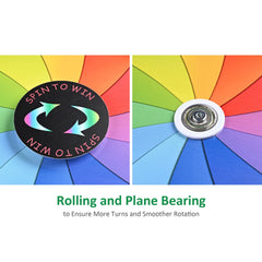 WinSpin Breeze Series prize wheel complements home or classroom decor.